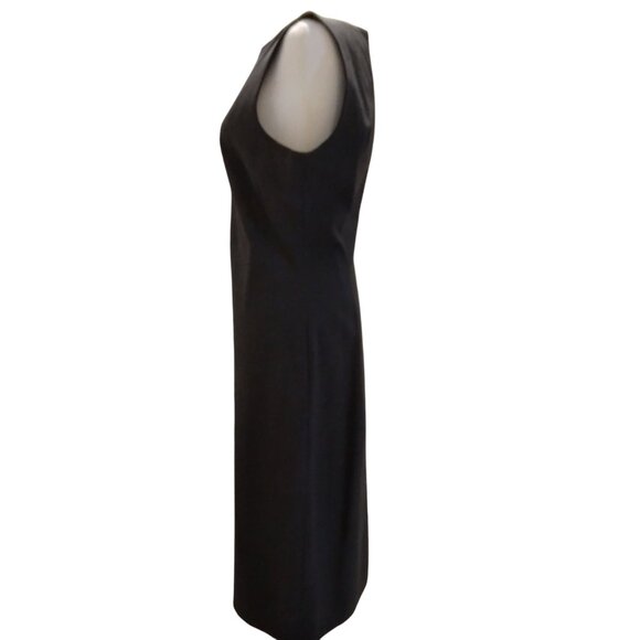 Theory Wool Sheath Dress Women Gray 8 Courtcore Businesscore Minimalist Capsule - Picture 6 of 12